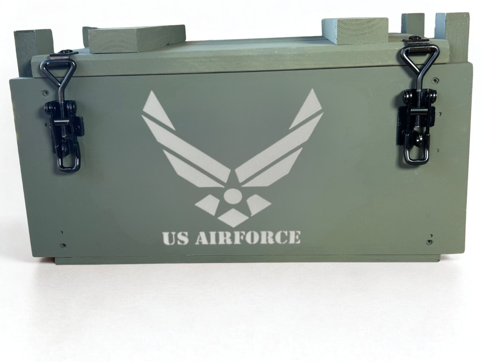 U.S. Air Force ammo box with black hardware